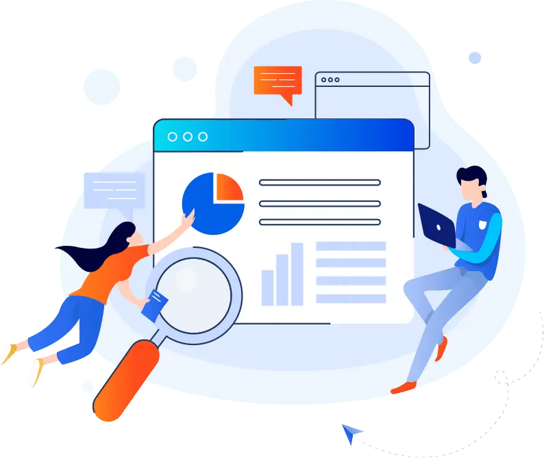 广能ADS海外广告代投放示意图,展示跨平台广告投放、数据分析和优化策略,扁平化专业风格。