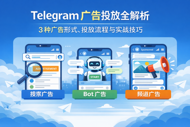Telegram广告投放三种形式详解