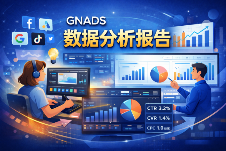 GNADS数据分析报告服务，广告数据可视化看板与多维度效果分析