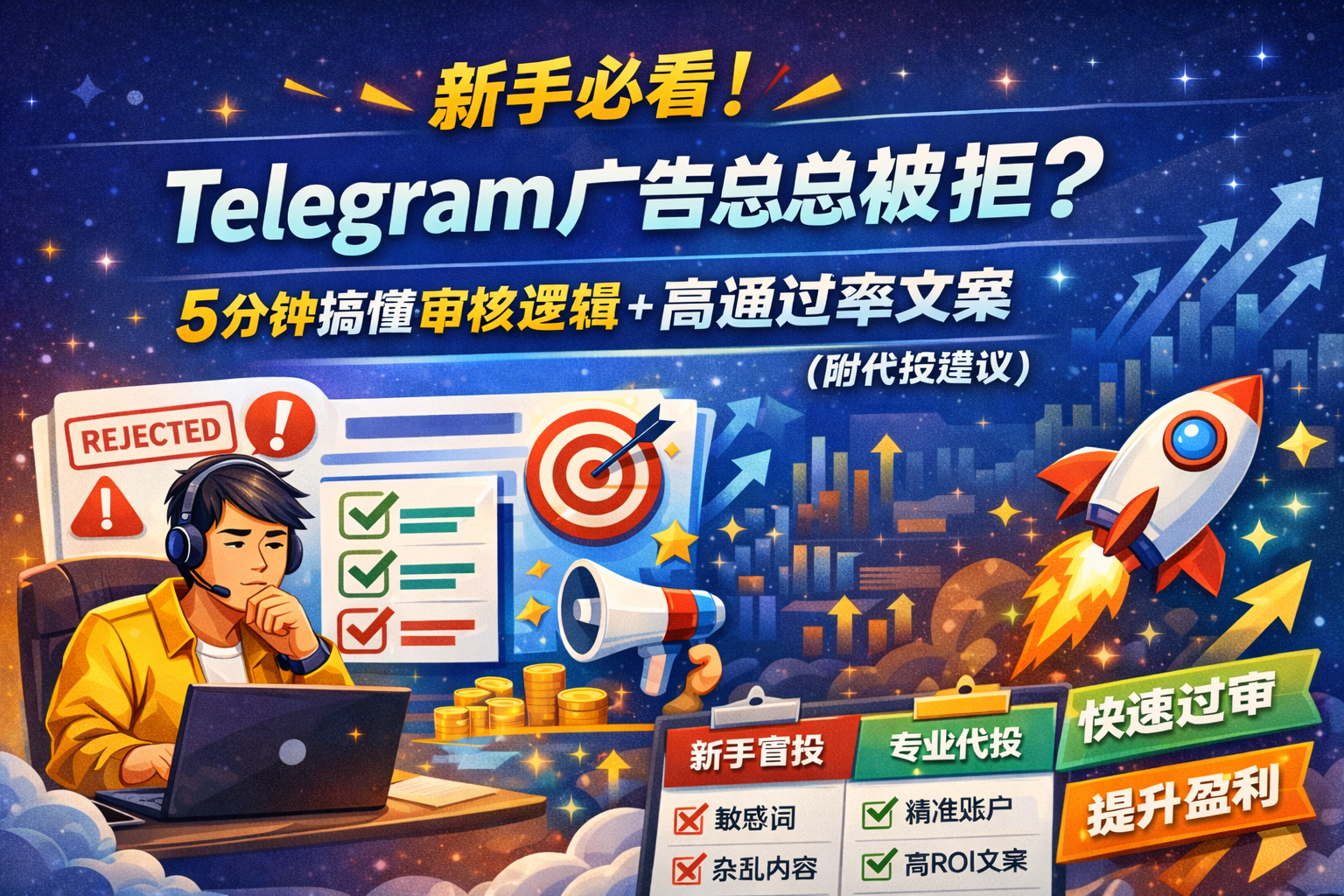 新手必看！Telegram 广告总被拒？5 分钟搞懂审核逻辑 + 高通过率文案（附代投建议） - 广能跨境 Guangneng Ads｜跨境 ...
