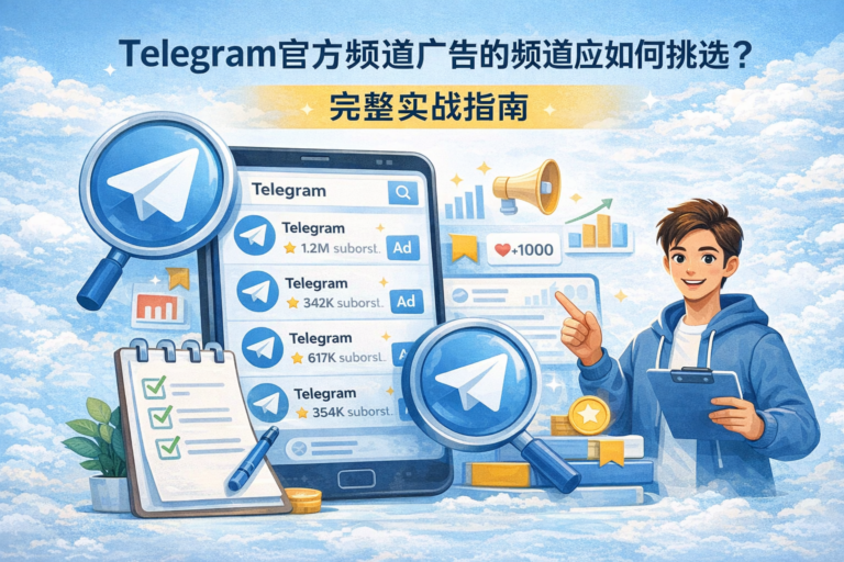 Telegram官方频道广告的频道应该如何挑选？Telegram广告投放频道筛选完整实战指南