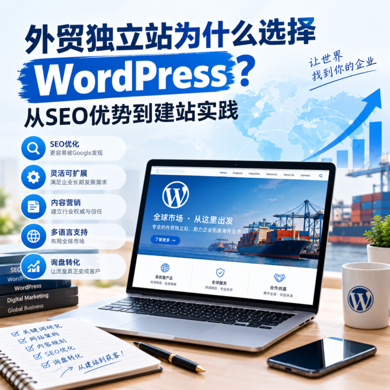外贸独立站选择WordPress的SEO优势与建站实践